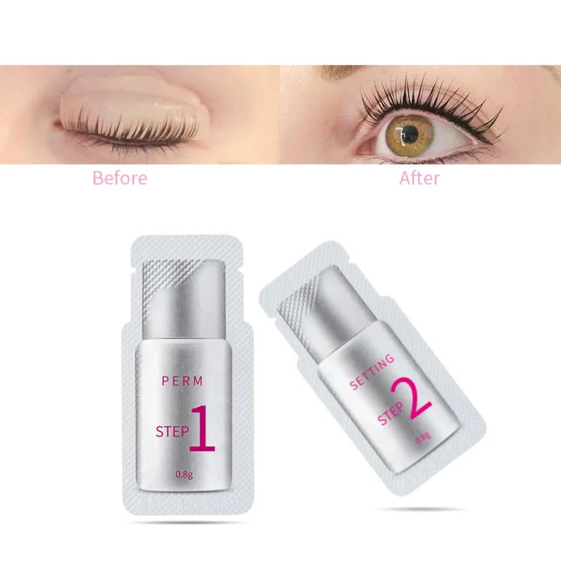 CONSIGN 10 Pairs Pouch Eyelash Perm Lotion Lashes