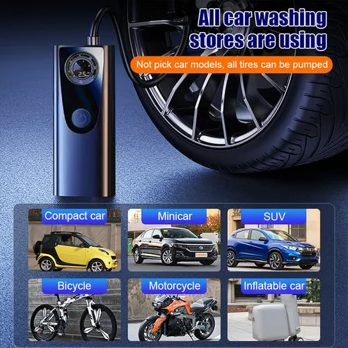 4 in 1 Portable High-Power Car Jump Starter & Air Pump