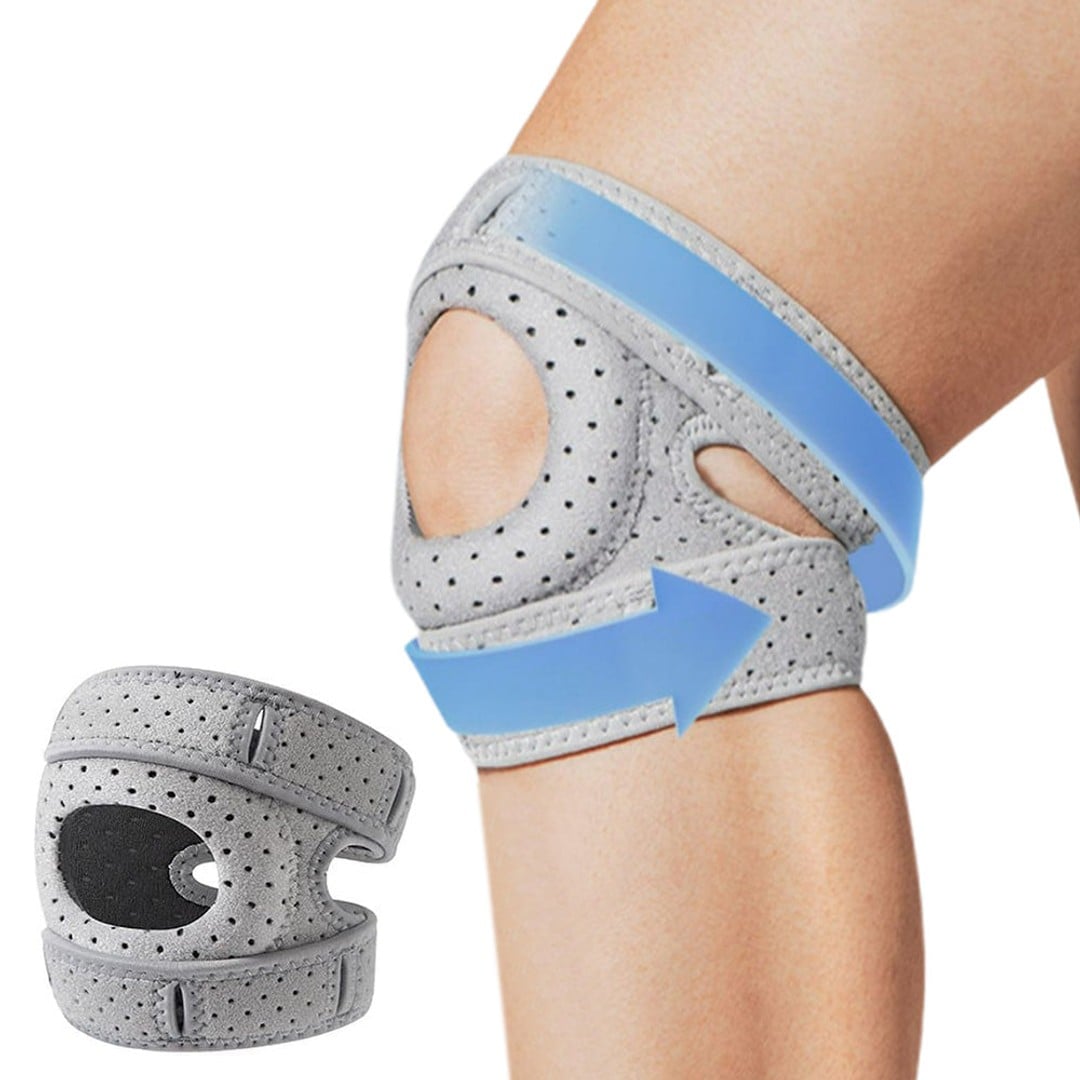 Sports Knee Brace Meniscus Support for Running Hiking Gray